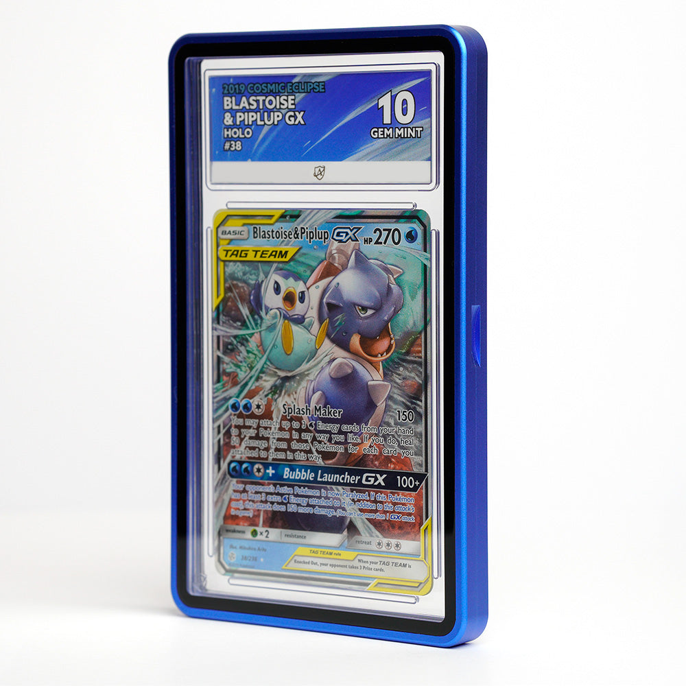 GX Aluminium Magnetic Protection Case - Blue - ACE Graded Cards