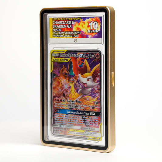 GX Aluminium Magnetic Protection Case - ACE Graded Cards - Gold