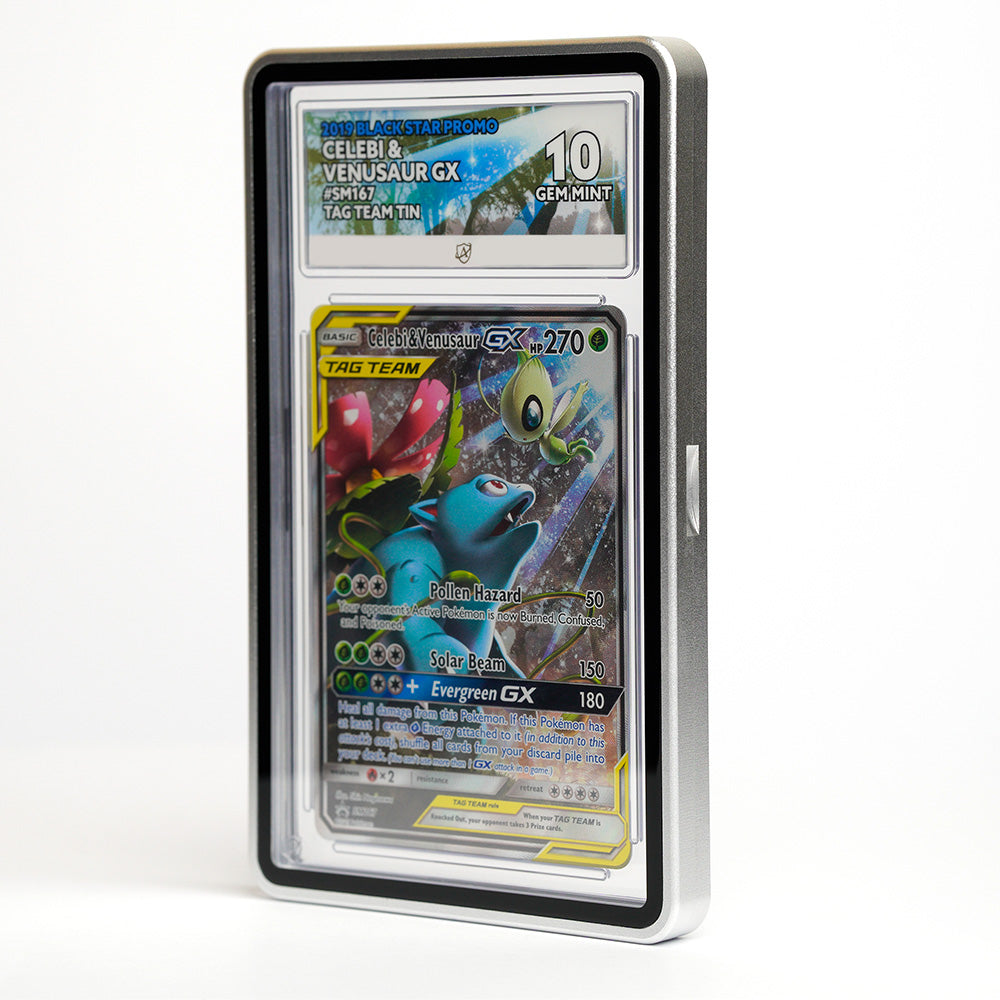 GX Aluminium Magnetic Protection Case - ACE Graded Cards - Silver