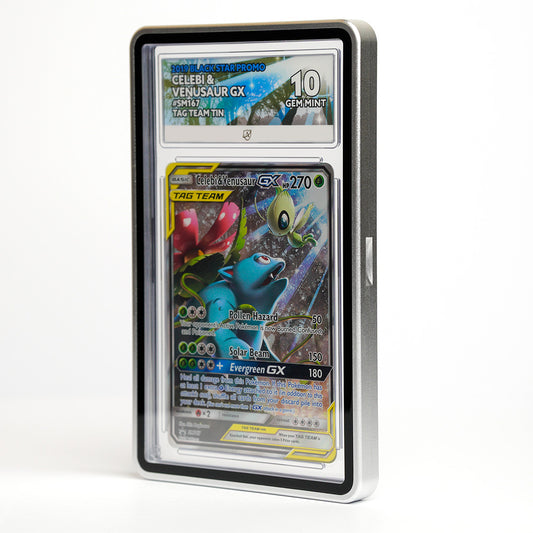 GX Aluminium Magnetic Protection Case - ACE Graded Cards - Silver