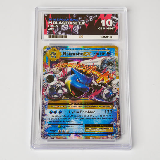 Mega Blastoise EX 22/108 - ACE 10 Gem Mint - Pokémon Card