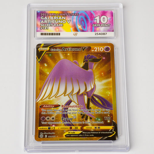 Galarian Articuno V 181/172 ACE 10 Gem Mint Pokémon Card