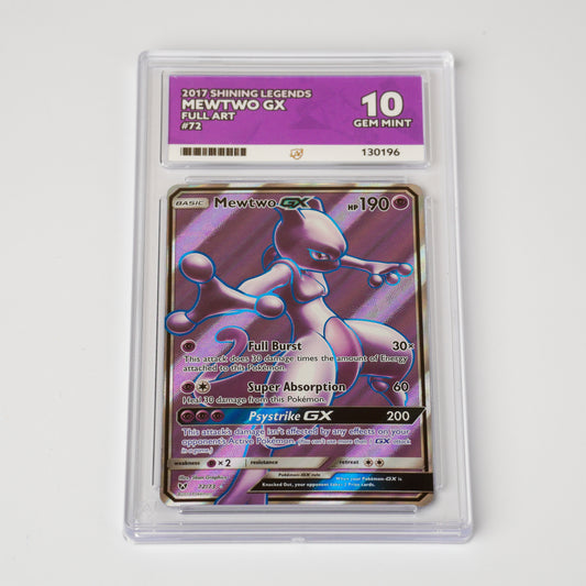 Mewtwo GX 72/73 - ACE 10 Gem Mint - Pokémon Card