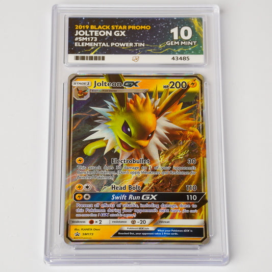 Jolteon GX SM173 ACE 10 Gem Mint Pokémon Card