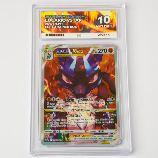 Lucario Vstar SWSH291 ACE 10 Gem Mint Pokémon Card