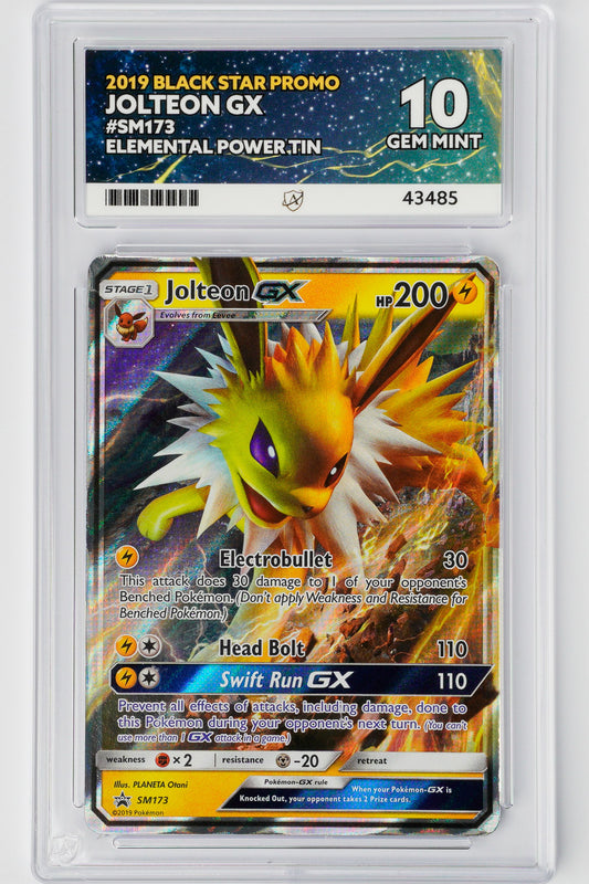 Jolteon GX SM173  - ACE 10 Gem Mint Pokémon Card