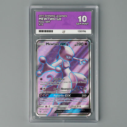 Mewtwo GX 72/73 ACE 10 Shining Legends Pokémon Card