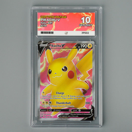 Pikachu V 170/185 ACE 10 Vivid Voltage Pokémon Card