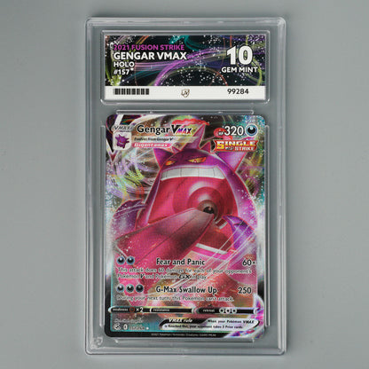 Gengar Vmax 157/264 ACE 10 Fusion Strike Pokémon Card