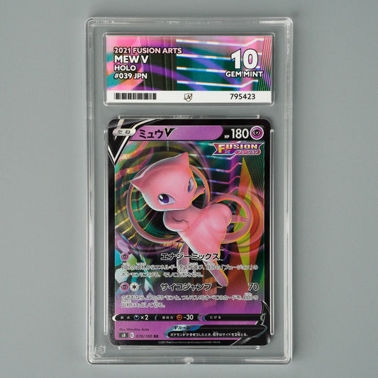 Mew V 039/100 ACE 10 Fusion Arts Pokémon Card