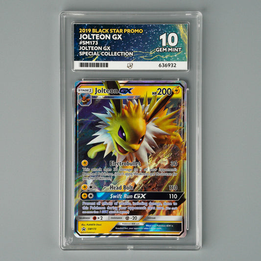 Jolteon GX SM173 ACE 10 Black Star Promo Pokémon Card