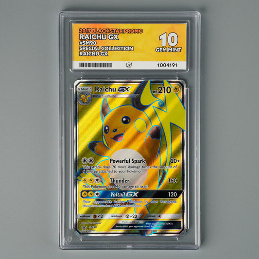 Raichu GX SM90 ACE 10 Black Star Promo Pokémon Card