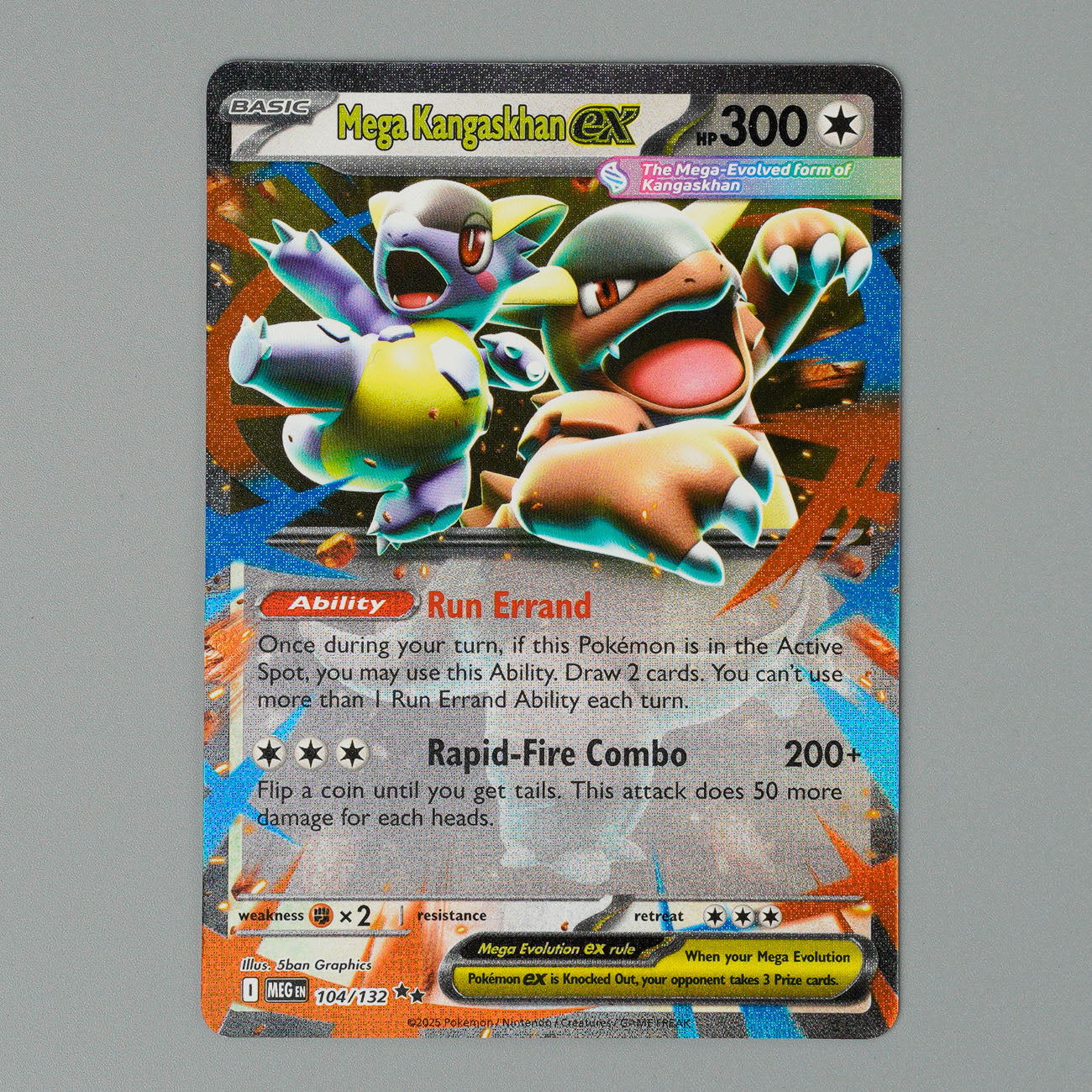 Mega Kangaskhan EX 104/132 Mega Evolution Pokémon Card