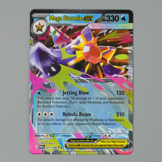Mega Starmie EX 021/088 Perfect Order Pokémon Card