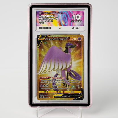 Galarian Articuno V 181/172 Brilliant Stars ACE 10 Graded Pokémon Card