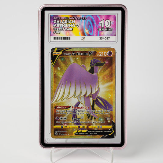 Galarian Articuno V 181/172 Brilliant Stars ACE 10 Graded Pokémon Card