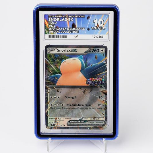 Snorlax EX 076/131 Prismatic Evolutions ACE 10 Graded Pokémon Card
