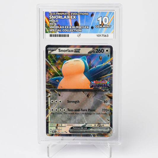 Snorlax EX 076/131 ACE 10 Prismatic Evolutions Pokémon Card