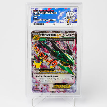 Mega Rayquaza EX 76/108 Celebrations Classic ACE 10 Graded Pokémon Card