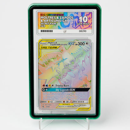 Moltres & Zapdos & Articuno 69/68 Hidden Fates ACE 10 Graded Pokémon Card