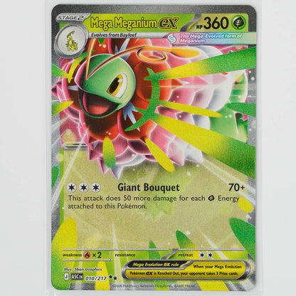 Mega Meganium ex 010/217 Ascended Heroes Pokémon Card