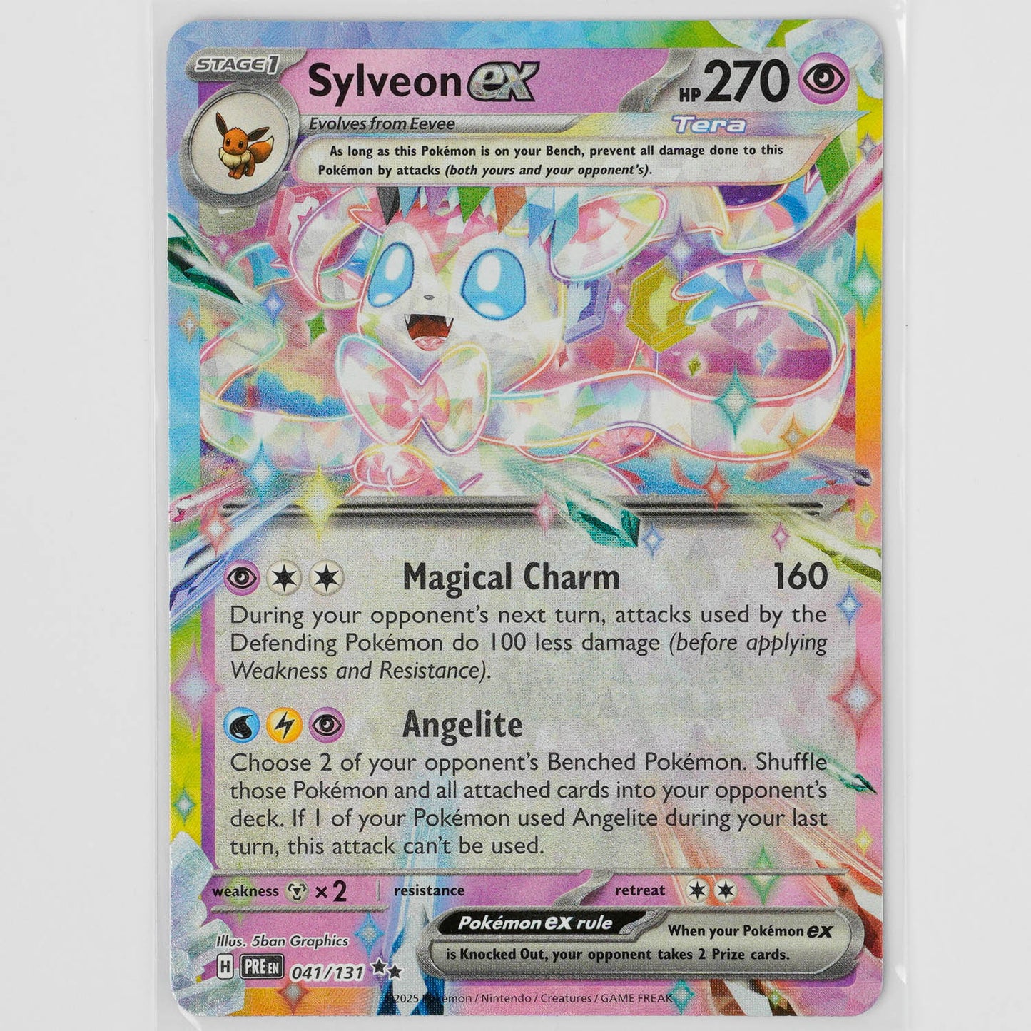 Sylveon ex 041/131 Prismatic Evolutions Pokémon Card