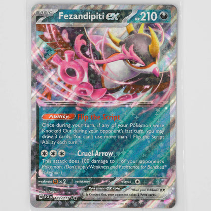 Fezandipiti ex 142/217 Ascended Heroes Pokémon Card