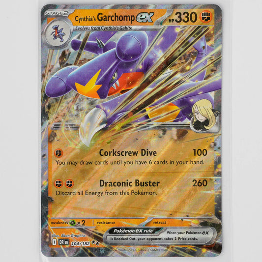 Cynthia's Garchomp ex 104/182 Ascended Heroes Pokémon Card