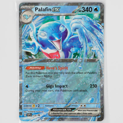 Palafin ex 126 SVP Black Star Promo Pokémon Card