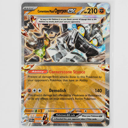Cornerstone Mask ogerpon ex 112/167 Twilight Masquerade Pokémon Card