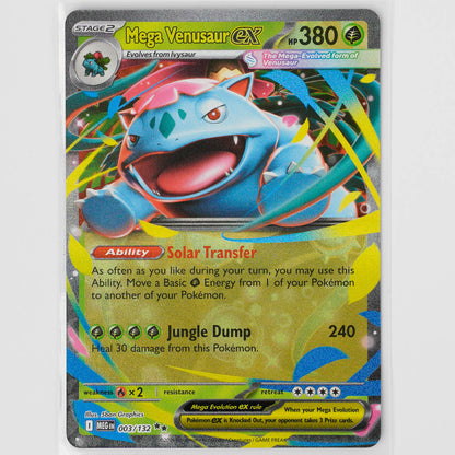 Mega Venusaur ex 003/132 Mega Evolution Pokémon Card