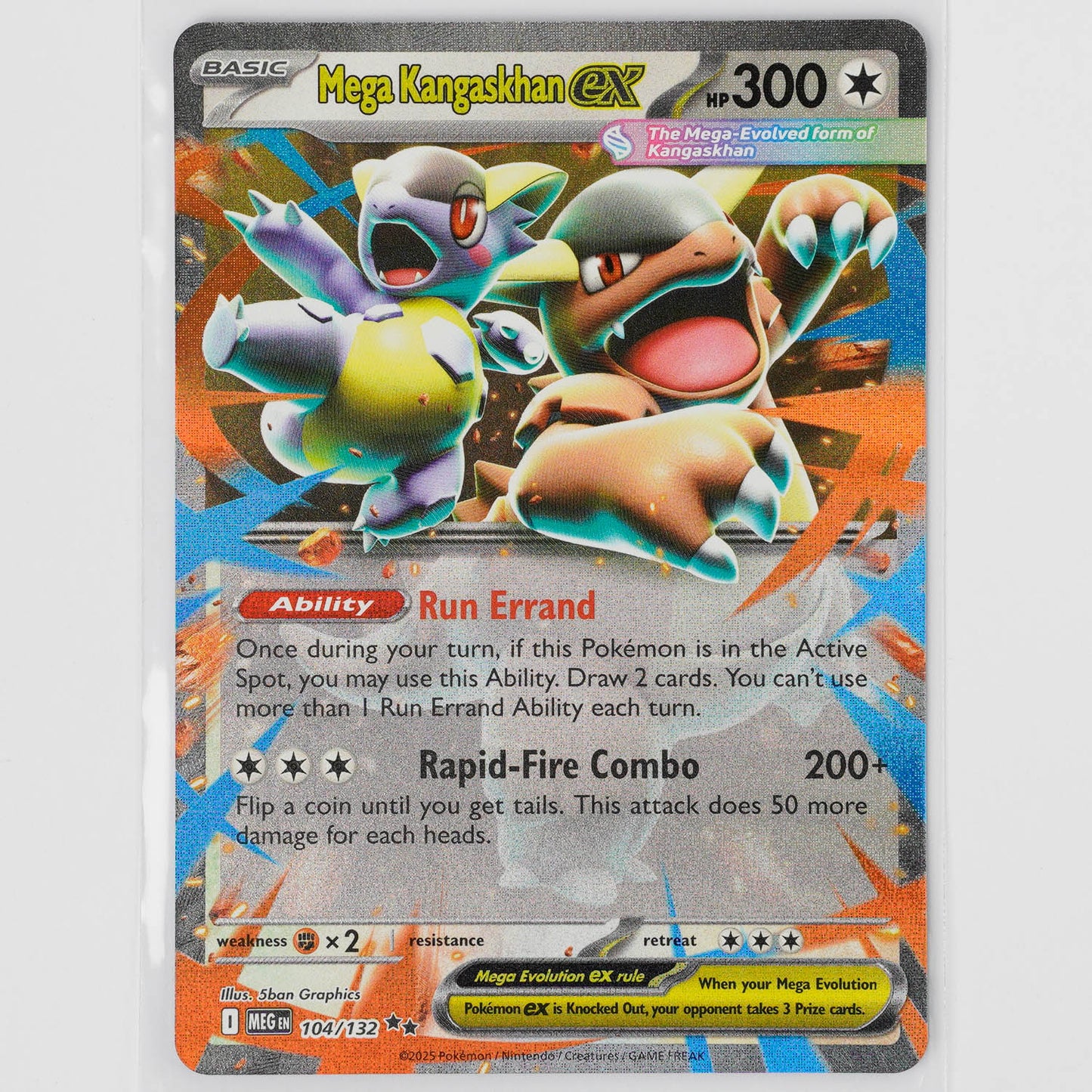 Mega Kangaskhan ex 104/132 Mega Evolution Pokémon Card