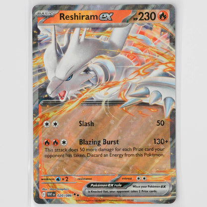 Reshiram ex 020/086 White Flare Pokémon Card