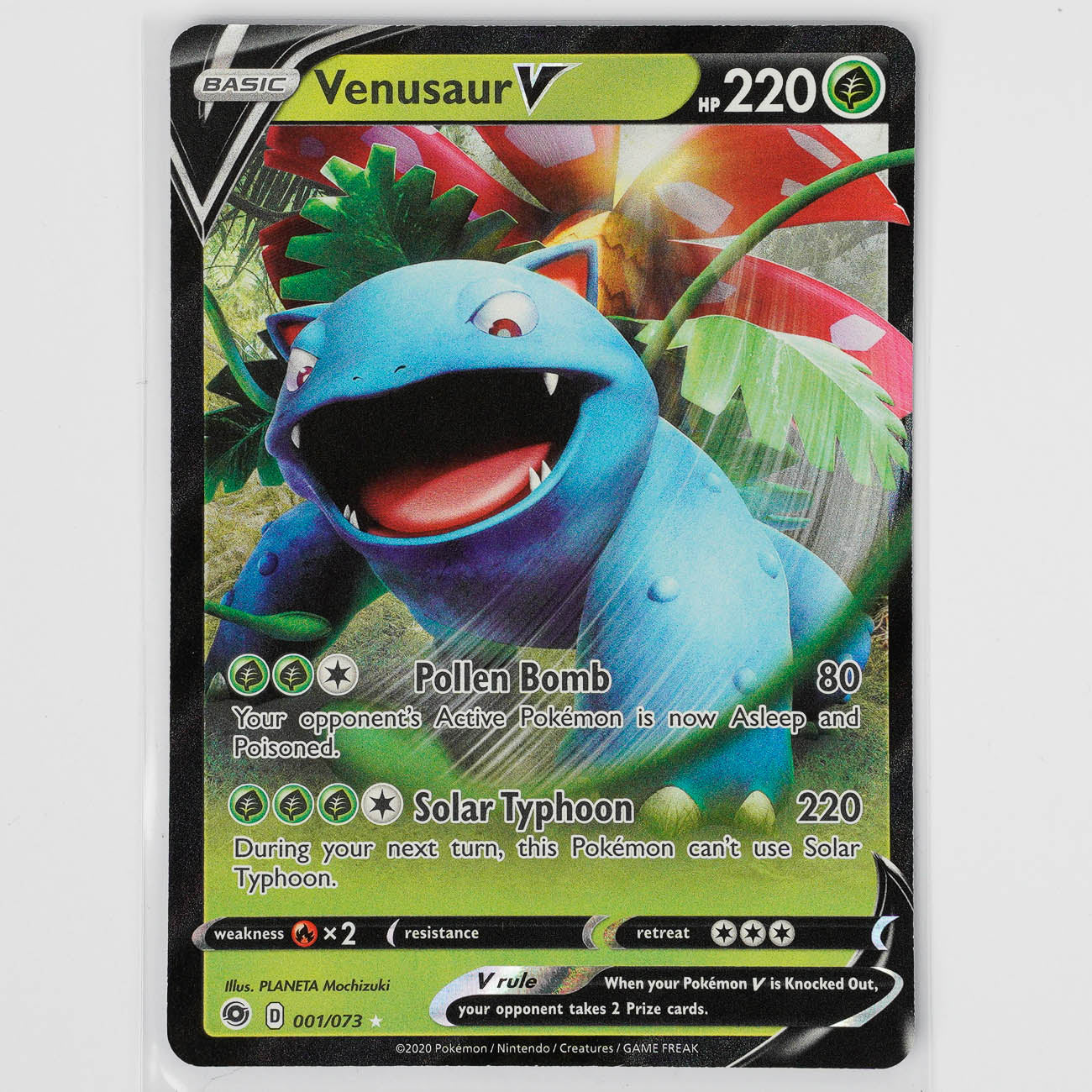 Venusaur V 001/073 Champion's Path Pokémon Card
