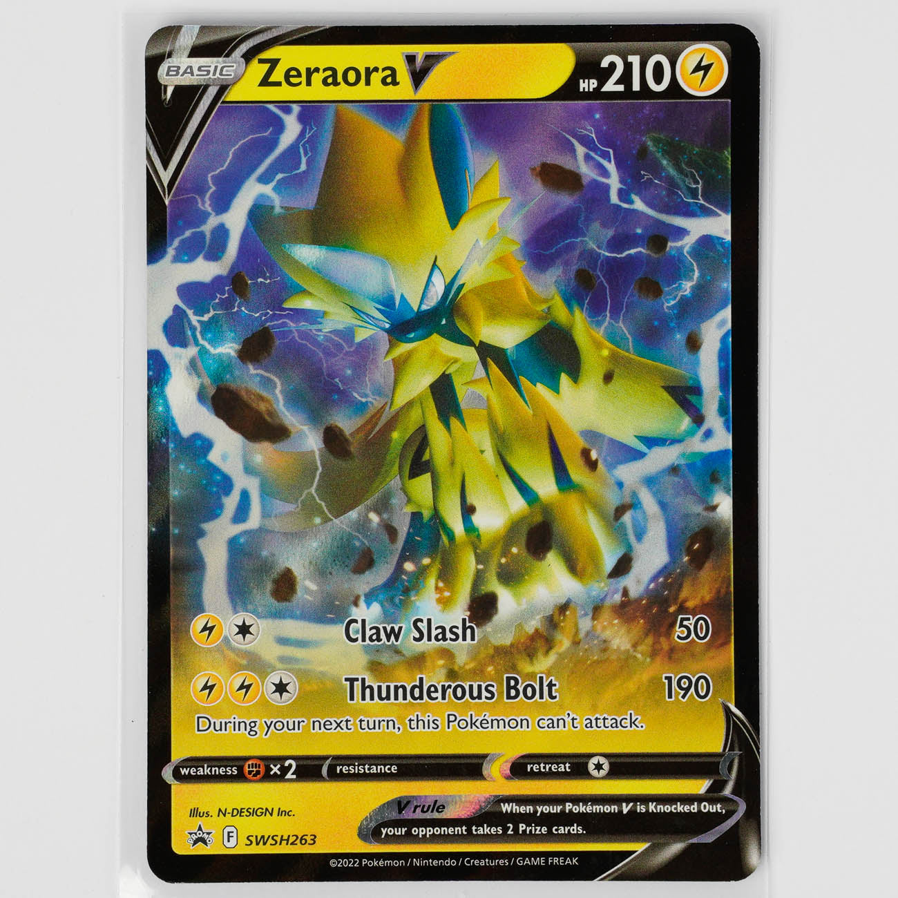Zeraora V SWSH263 Sword & Shield Pokémon Card