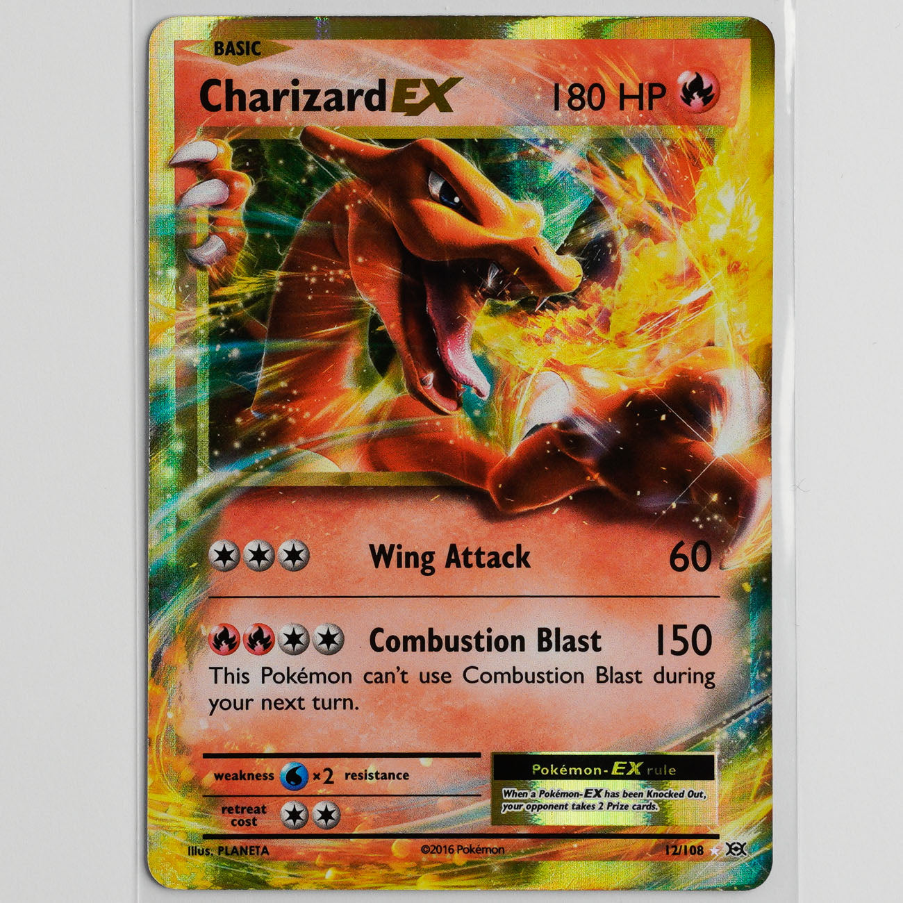Charizard EX 12/108 Evolutions Pokémon Card