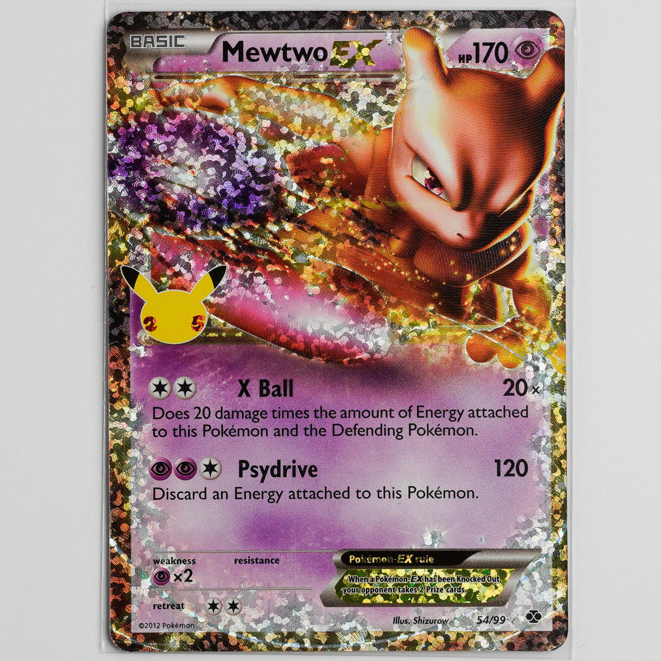 MewTwo EX 54/99 Next Destinies Pokémon Card