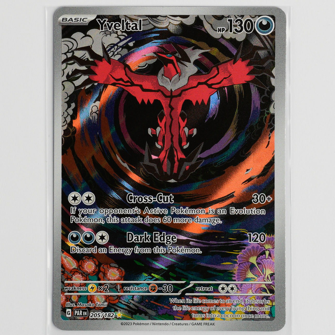Yveltal 205/182 Paradox Rift Pokémon Card