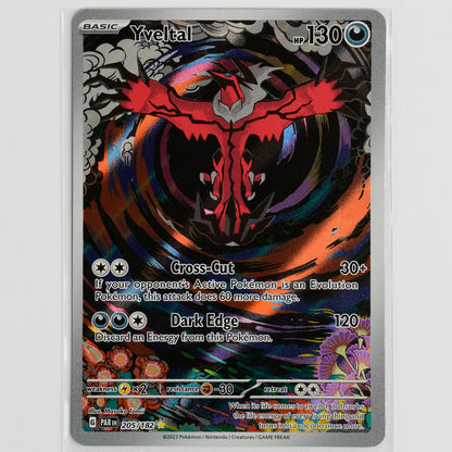 Yveltal 205/182 Paradox Rift Pokémon Card