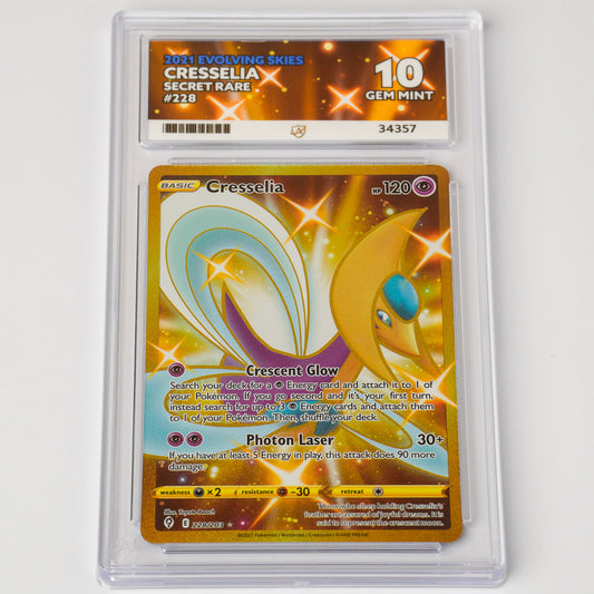 Cresselia 228/203 ACE 10 Gem Mint Pokémon Card