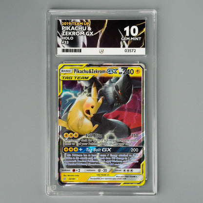 Pikachu & Zekrom 33/181 ACE 10 Team Up Pokémon Card