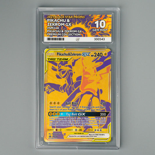 Pikachu & Zekrom GX SM248 ACE 10 Black Star Promo Pokémon Card